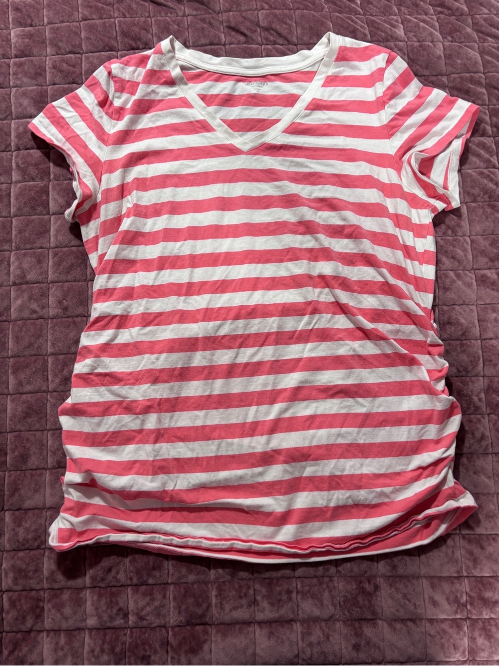Old Navy Orange Stripe Maternity shirt